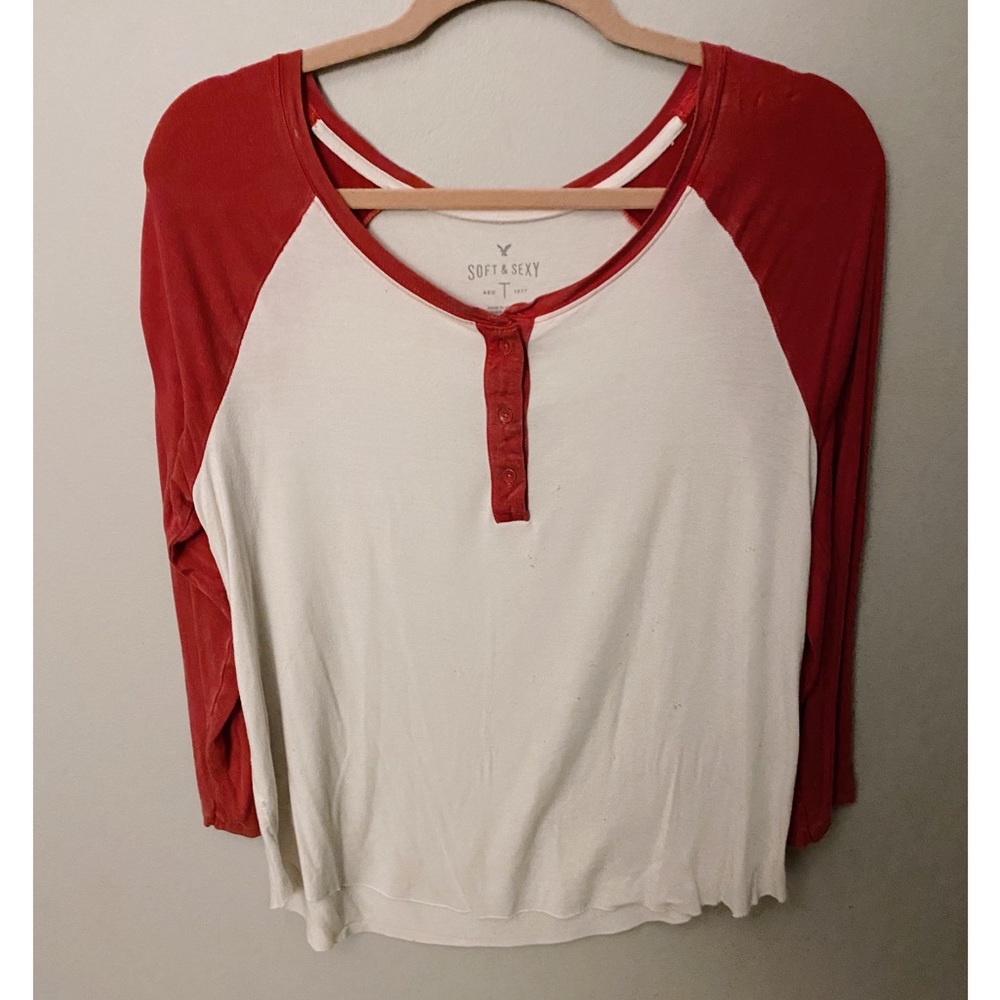 American Eagle Soft & Sexy Quarter Sleeve Top